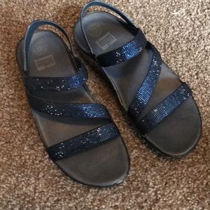 Navy Fitflop Sandals